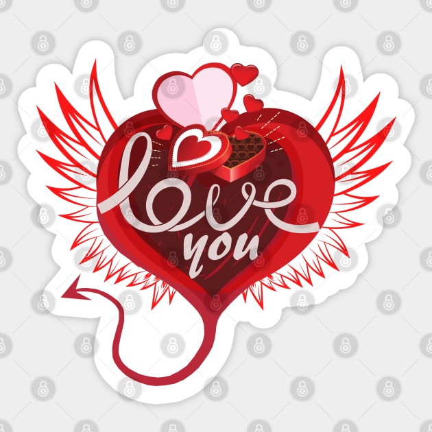 Excuse Me I Love You Sticker by ArtRoute02